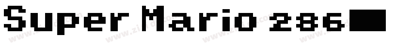 Super Mario 286字体转换